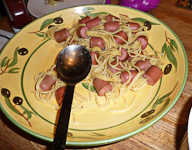 Irene-HotdogSpaghettiDish