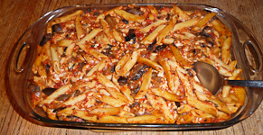 Liz-PenneWithEggplantAndMozzarella