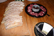 BreadBrieSausageFruit