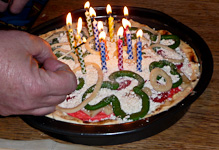 Sandy-PizzaBirthdayCake
