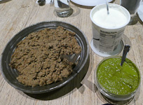 Dee-SpicedMeatWithChutneyAndYogurt