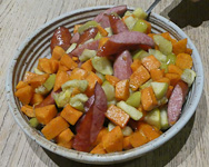Dee-SausageYamAndAppleDish